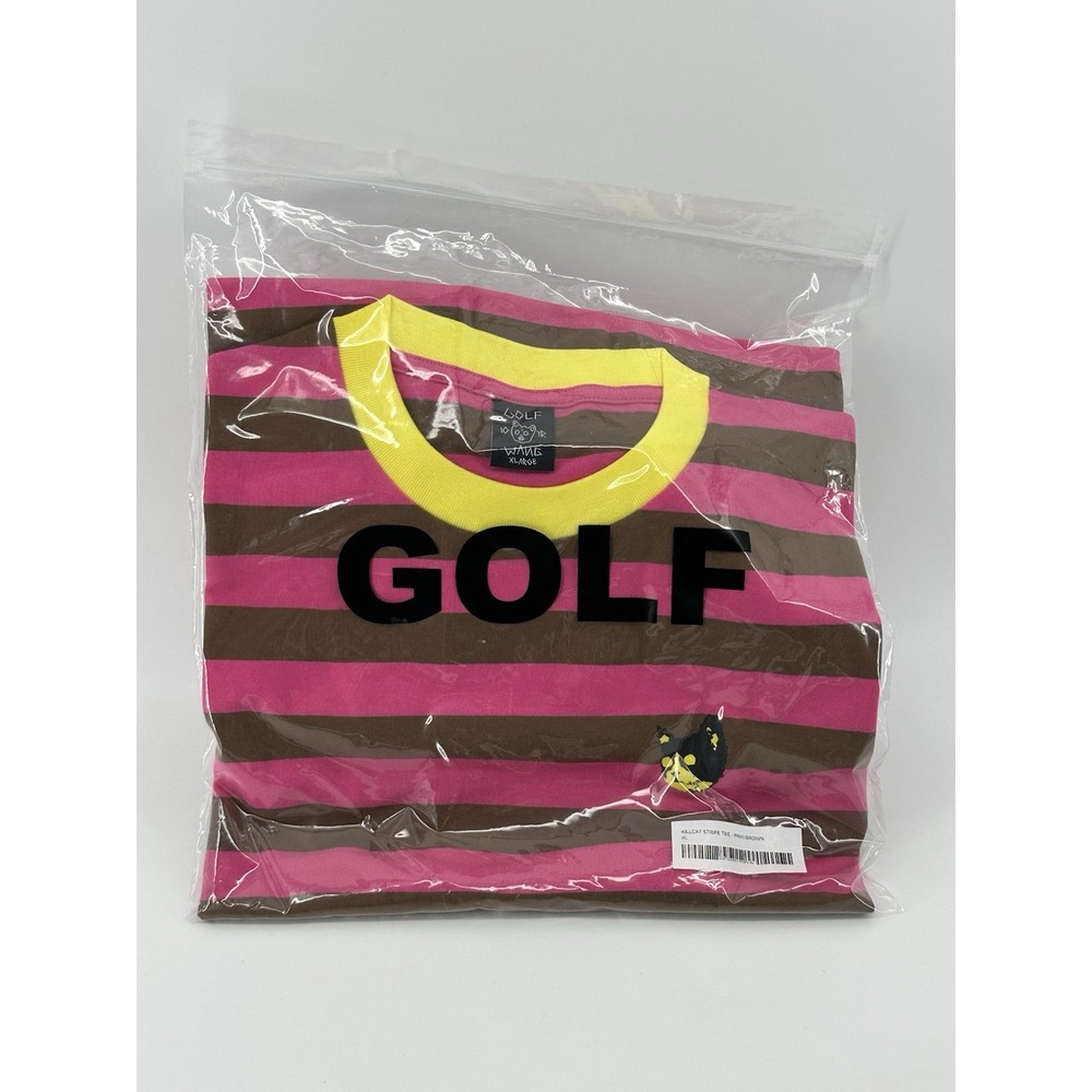 Golf Wang Kill Cat Stripe Tee Pink/brown